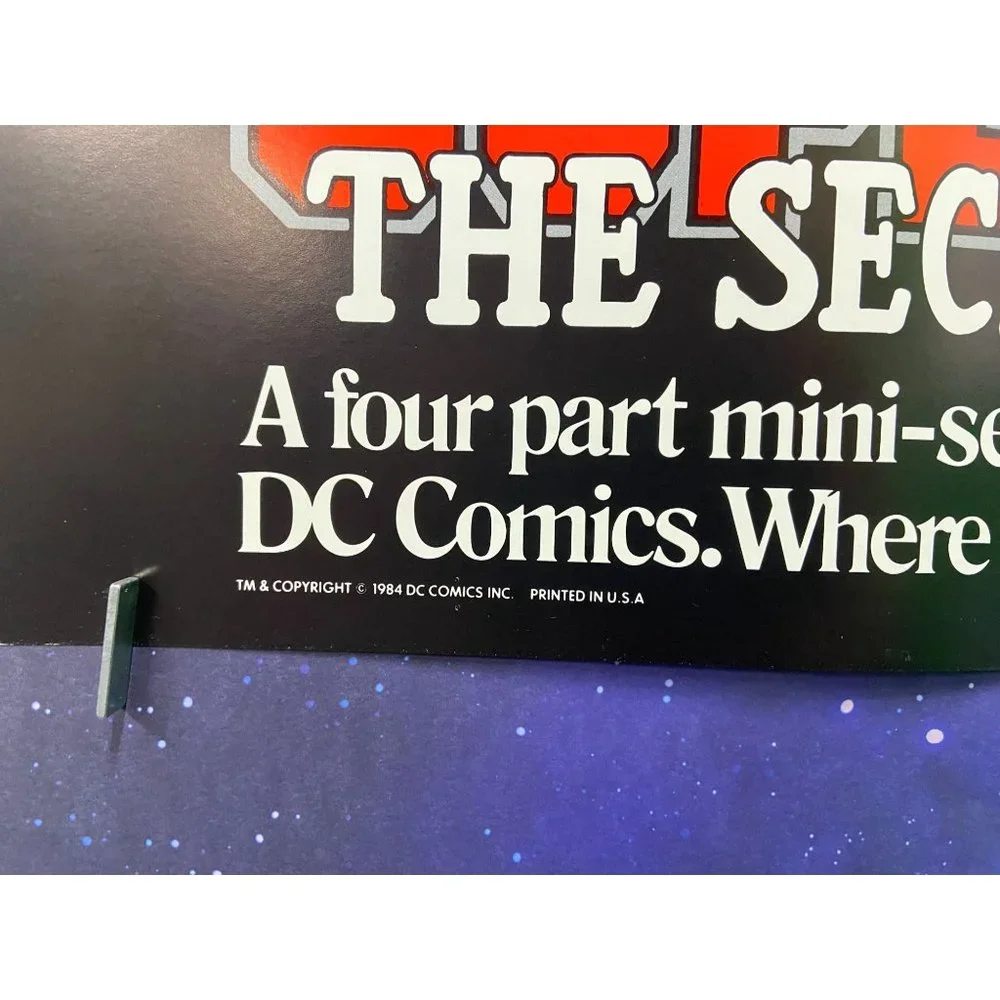 Superman Secret Years, DC‎ Series Promo Poster 1984 21 X 17”